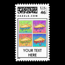 Postage - Pop Art Piece of Pie stamps