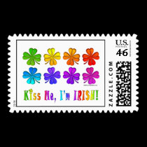 Postage - Pop Art SHAMROCKS stamps