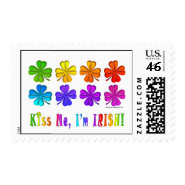 Postage - Pop Art SHAMROCKS stamp