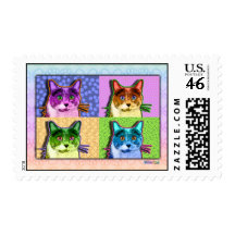 Postage - Pop Art Tom Cat