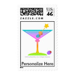 Postage - Rainbow Martini Glass