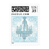 Postage Stamp Chandelier Blue Fachon by pauletteparis Postage Stamp Chandelier Blue Fachon