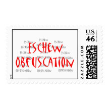 Postage Stamp Eschew Obfuscation