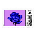 Postage Stamp ~Lavender-blue Rose Fantasy by ZazzleCelebrations Postage Stamp ~Lavender-blue Rose Fantasy