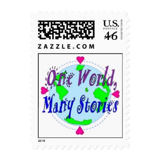 Postage Stamp - One World, Many Stories stamp