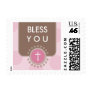 POSTAGE STAMP :: polka dot - pink