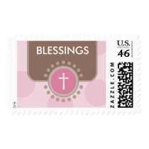 POSTAGE STAMP :: polka dot - pink 2