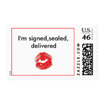Postage stamp signed, sealed, delivered