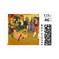 Postage Stamp: Vintage Art Toulouse Lautrec Dancer by VintageCabaret Postage Stamp: Vintage Art Toulouse Lautrec Dancer