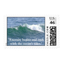 Postage stamp with ocean theme and saying... by WildRabbit Postage stamp with ocean theme and saying...