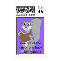 postage stamp with squirrel