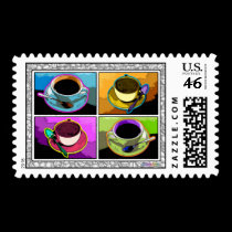 Postage Stamps - Java Addictions Pop Art stamps