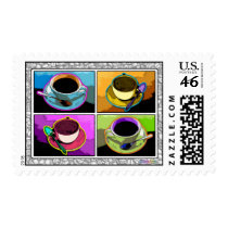 Postage Stamps - Java Addictions Pop Art