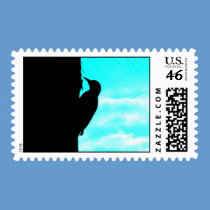 Postage Stamps with bird silhouette