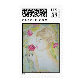 Postage Stop and smell the Roses stamp