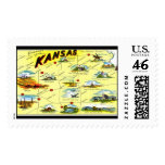 Postage Vintage Greetings Kansas