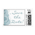 Postage - Wedding - Save the Date - Aqua Whimsy postage