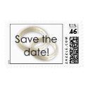Postage - Wedding - Save the Date - Gold Rings postage