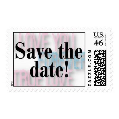 Postage - Wedding - Save the Date - I Love You by necessitees