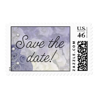 Postage - Wedding - Save the Date - Lavender Roses by necessitees