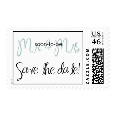 Postage - Wedding - Save the Date - Mr. & Mrs. by necessitees