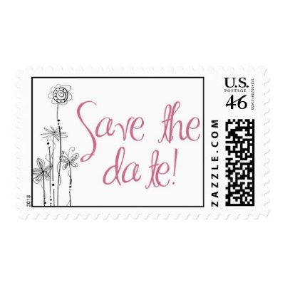 Postage - Wedding - Save the Date - Whimsy by necessitees