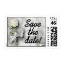 Postage - Wedding - Save the Date - White Rose postage