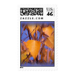 Postage with autumn leaves Postage with autumn leaves