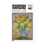 Postage Yellow tulips