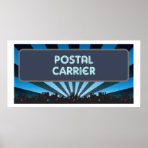 Postal Carrier Marquee Posters