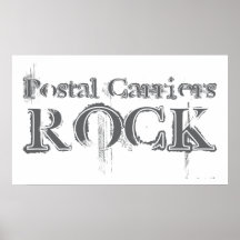 Postal Carriers Rock Print