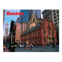 Postal céntrica de Boston
