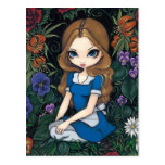 Postal de "Alicia y de las flores"