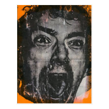 Postal de la cara del grito