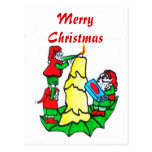 Postal de los DUENDES del NAVIDAD