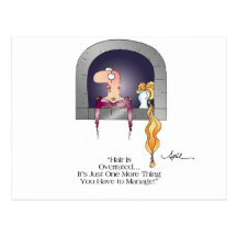 Postal en abril McCallum del PELO de RAPUNZEL