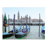 Postal - góndolas en San Marco CLR