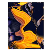 Postal ligera del extracto del fractal del barranc