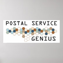 Postal Service Genius Poster