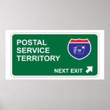 Postal Service Next Exit Print