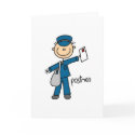 Postal Worker Stick Figure Card by stick_figures Postal Worker Stick Figure Card
