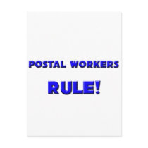 Postal Workers Rule! postcards by professions Postal Workers Rule! postcards