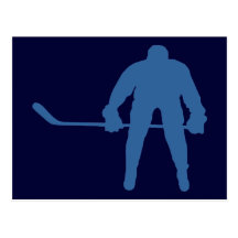Postales de la silueta del hockey