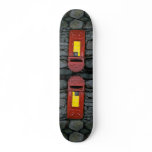 Postbox mounted on wall skate deck
