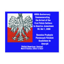 ..Postcard 400th Anniv. First Polish  - Customized