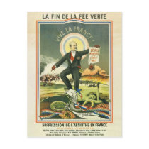 Postcard Absinthe spell France
