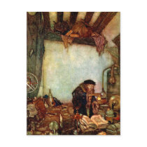 Postcard: Alchemist and His Gold by Edmund Dulac by Aquavel Postcard: Alchemist and His Gold by Edmund Dulac