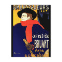 Postcard: Aristide Bruant by Toulouse-Lautrec by VintageCabaret Postcard: Aristide Bruant by Toulouse-Lautrec