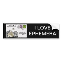 Postcard Art Bumper Sticker