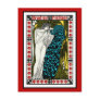 Postcard: Art Nouveau Peacock Artwork - The Kiss